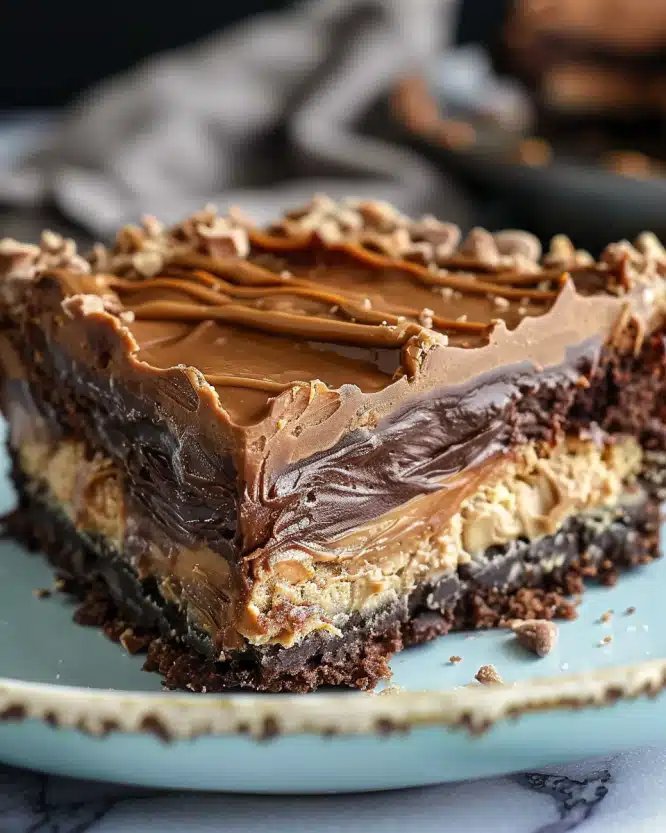 Chocolate Peanut Butter Ooey Gooey Butter Cake – A Slice of Sweet Heaven