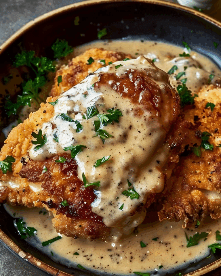 Pan Fried Chicken with Cream Gravy