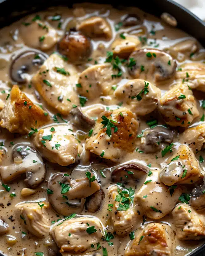 Chicken Mushroom Stroganoff
