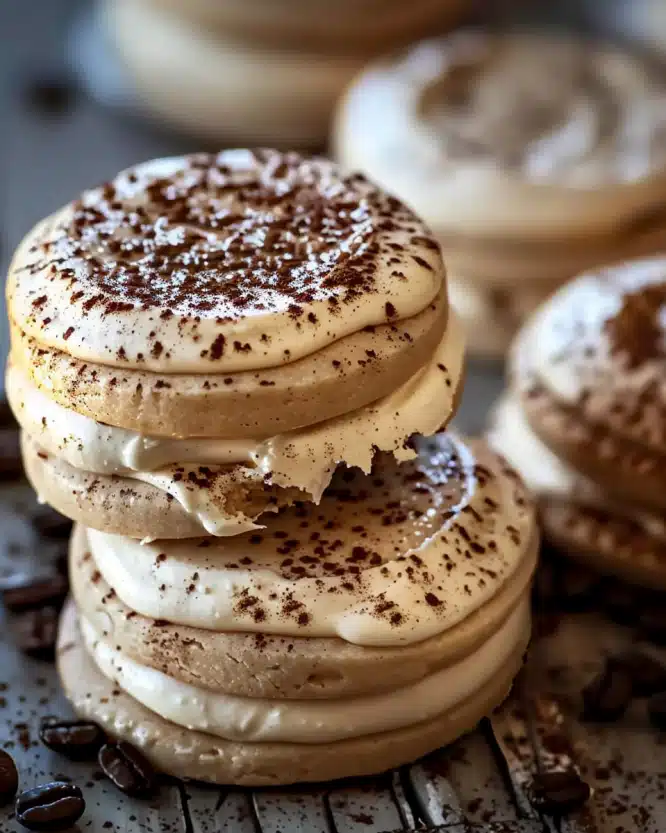 Coffee Cheesecake Cookies