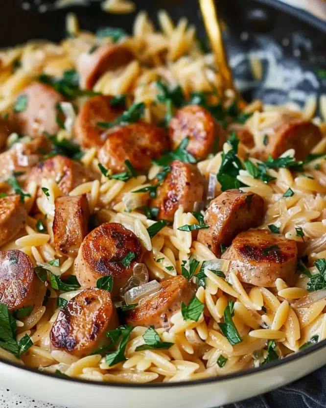 Creamy Chicken Sausage Orzo – A Hearty One‑Pan Meal