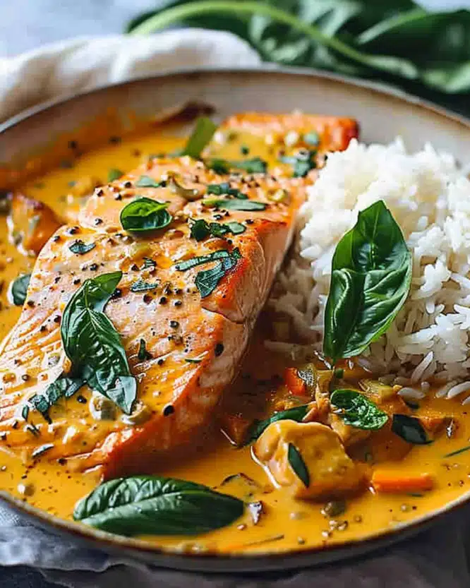 Creamy Coconut Salmon Curry