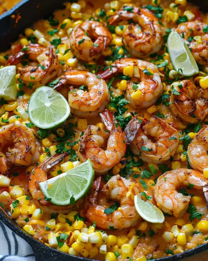 Shrimp & Corn Skillet Delight