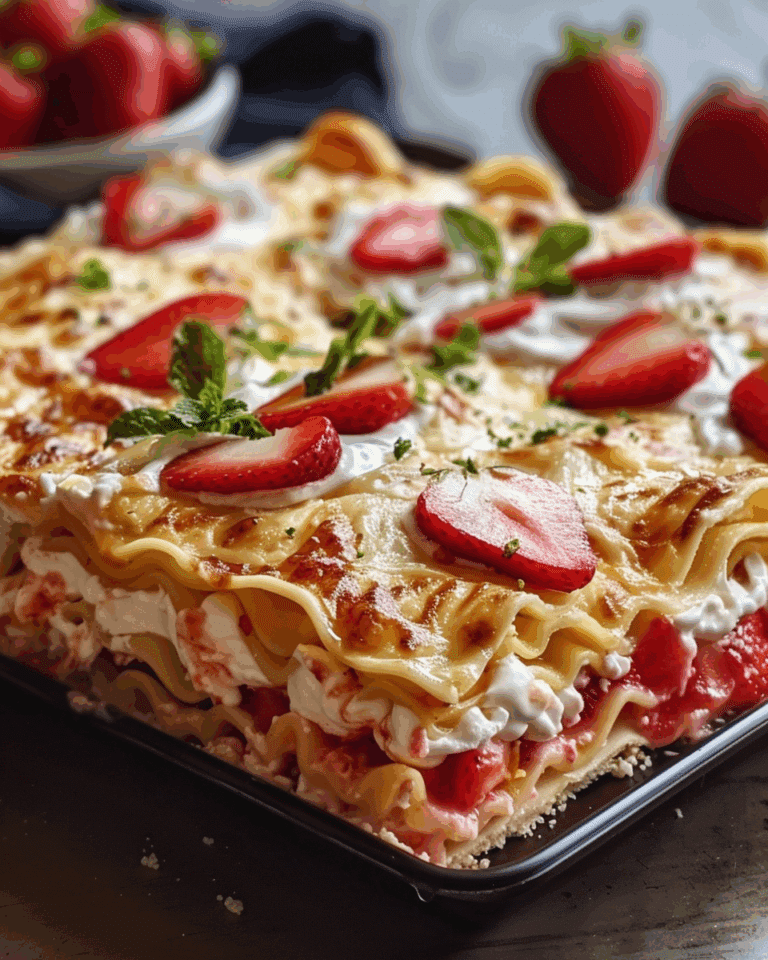 Strawberry Cheesecake Lasagna