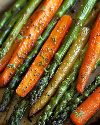 Roasted Asparagus and Carrots