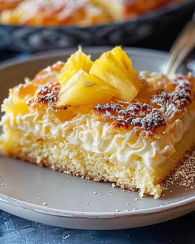 2‑Ingredient Pineapple Sheet Cake