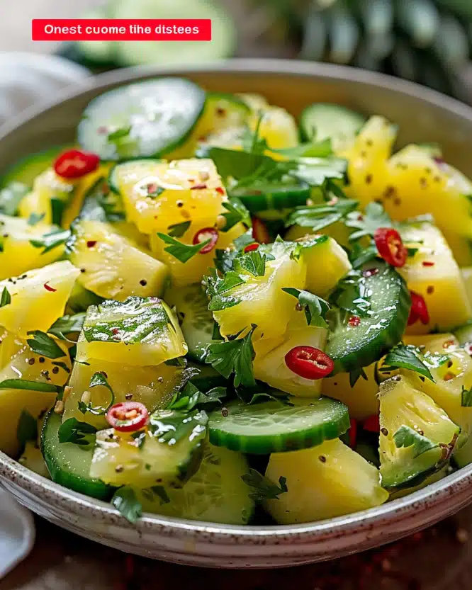 Pineapple Cucumber Salad
