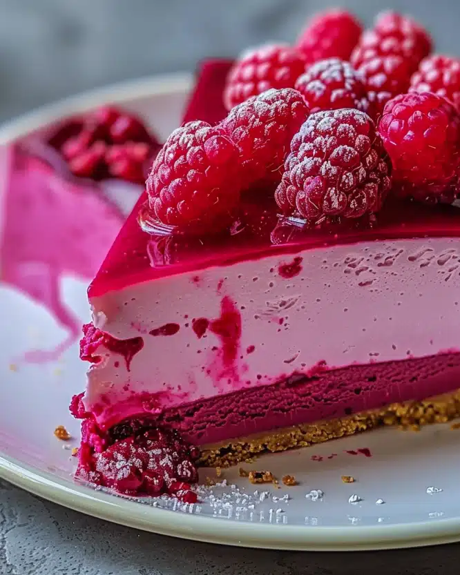 Pink Velvet Raspberry Cheesecake