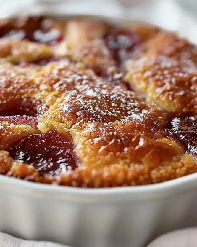 Baked Sticky Rhubarb Pudding