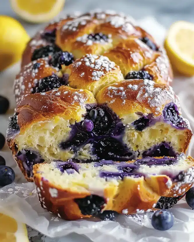 Lemon Blueberry Sourdough Loaf