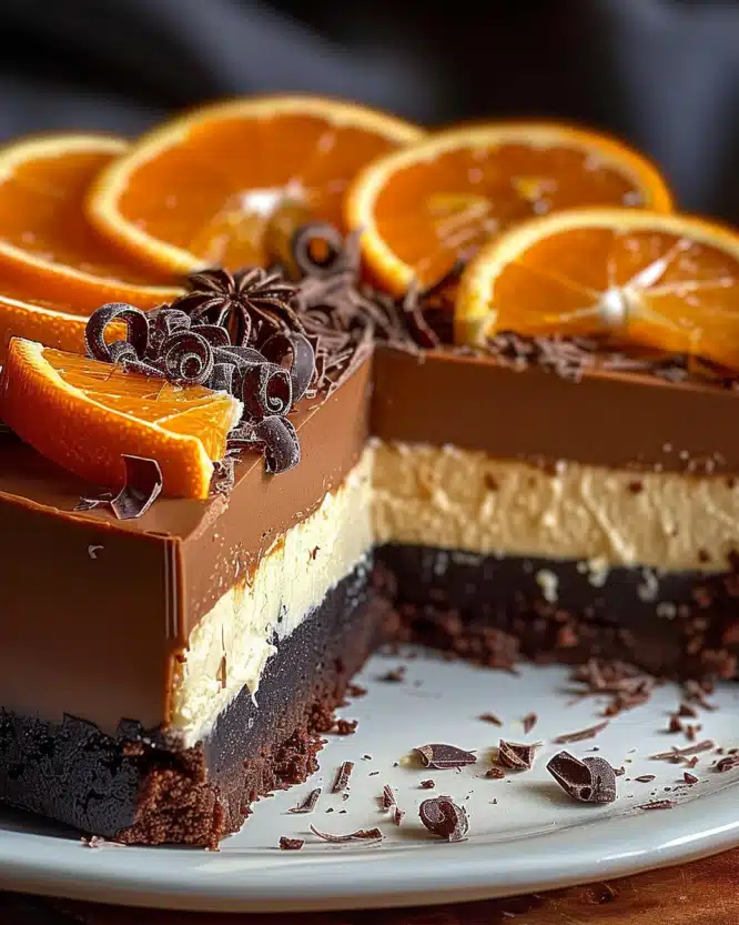 No-Bake Chocolate Orange Cheesecake