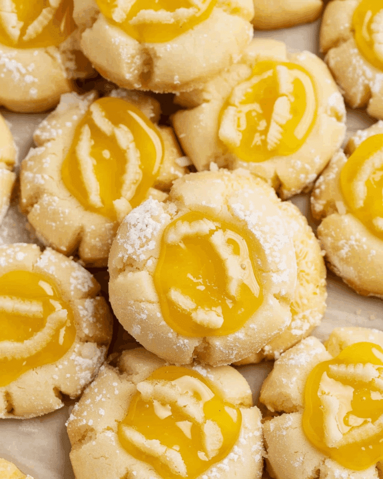 Lemon Curd Thumbprint Cookies