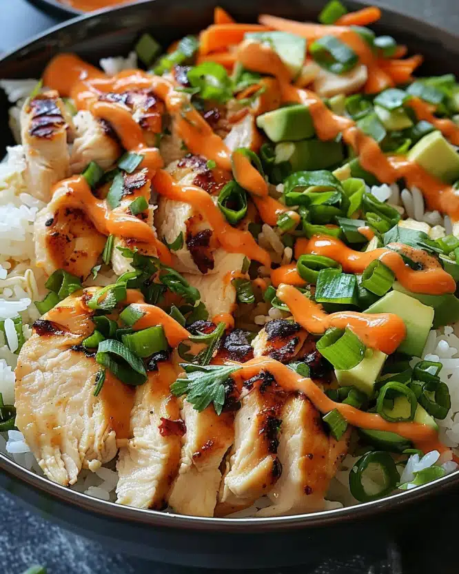 Bang Bang Chicken Rice Bowl