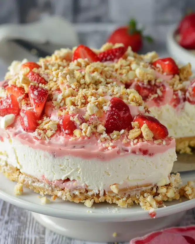Strawberry Crunch Cheesecake