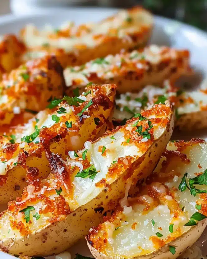 Baked Garlic Parmesan Potato Wedges