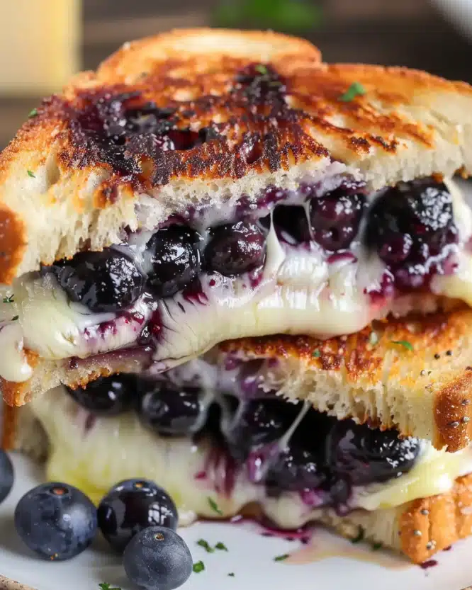 Blueberry Brie Grilled Cheese