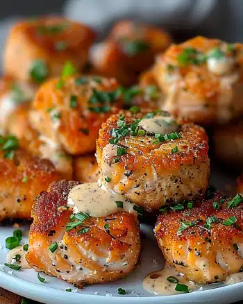 Crispy Bang Bang Salmon Bites
