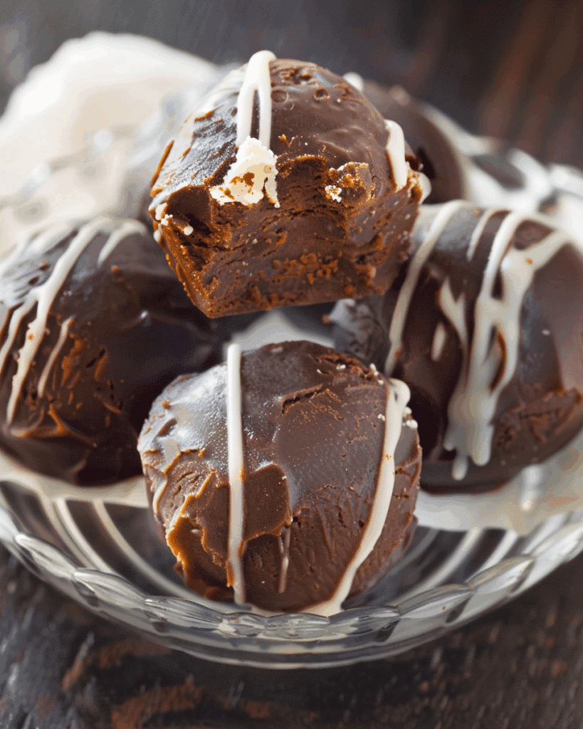 No-Bake Brownie Bites