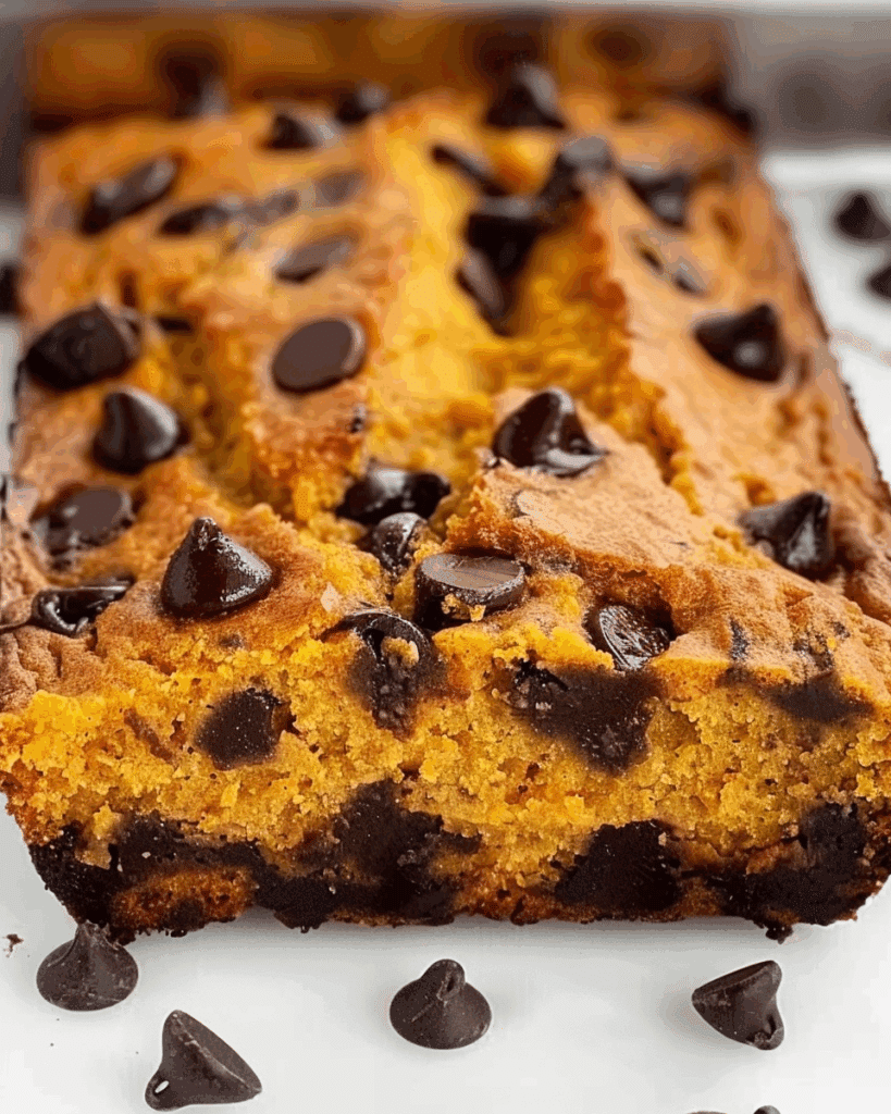 Keto Pumpkin Chocolate Chip Bread