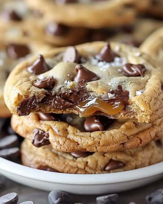 Caramel Chocolate Chip Cookies