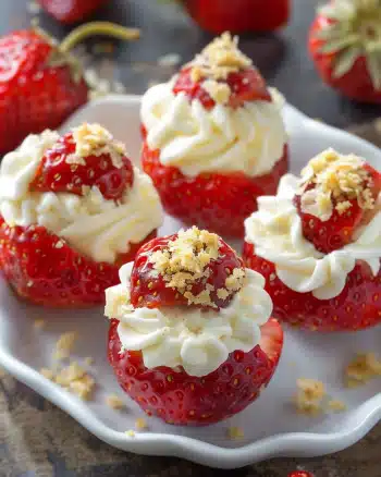 Cheesecake Stuffed Strawberries