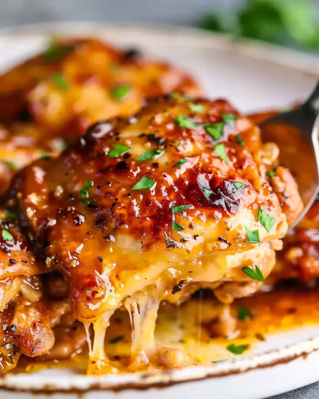 Honey Garlic Glazed Chicken Thighs