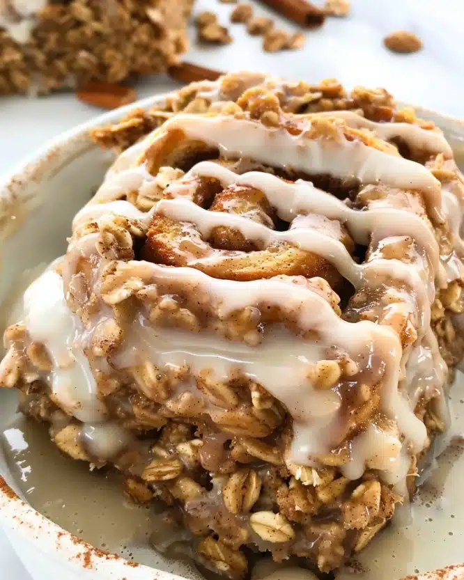 Cinnamon Roll Oatmeal