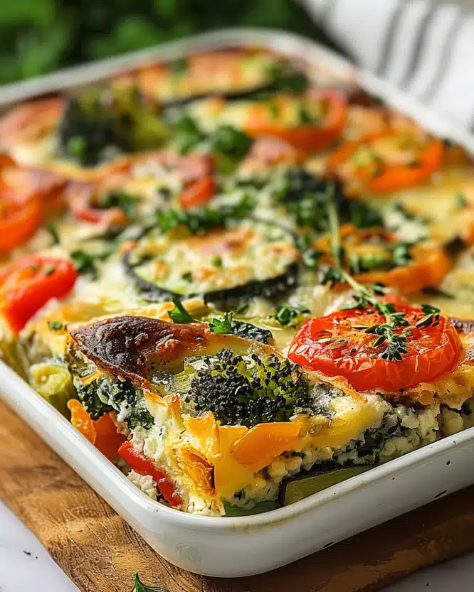 High-Protein Cottage Cheese Veggie Bake