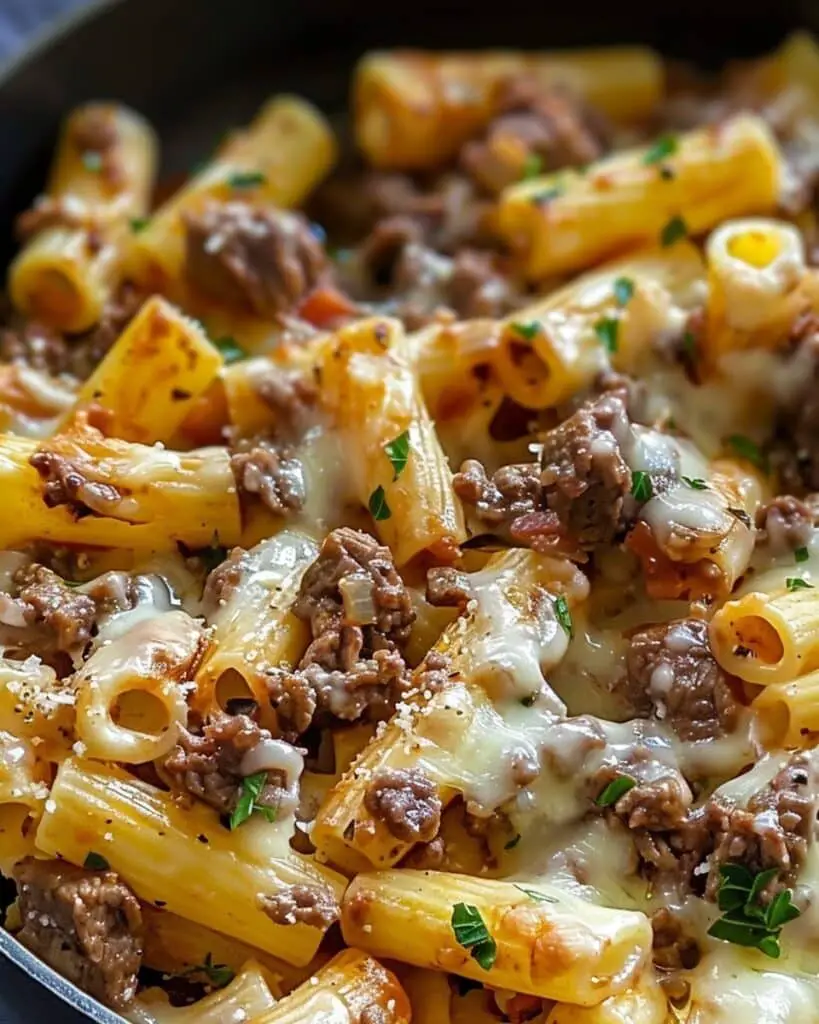 Cheesy Rigatoni with Garlic Butter Beef – Bestfeed
