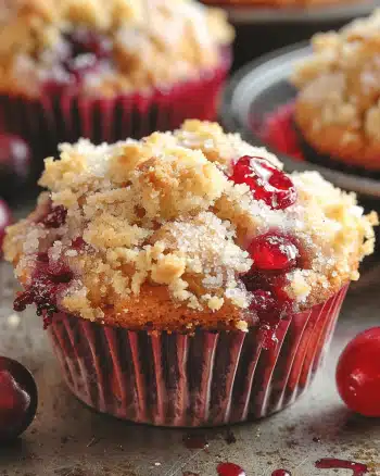 Cherry Cobbler Muffins