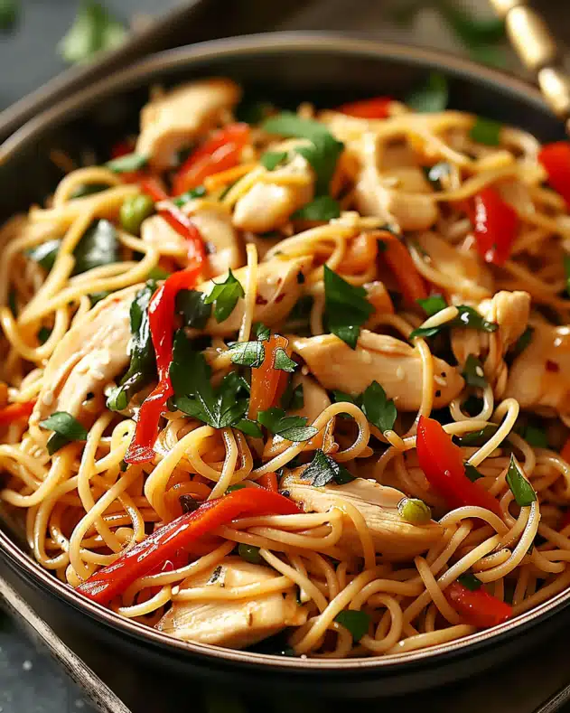 Chicken Spaghetti Lo Mein