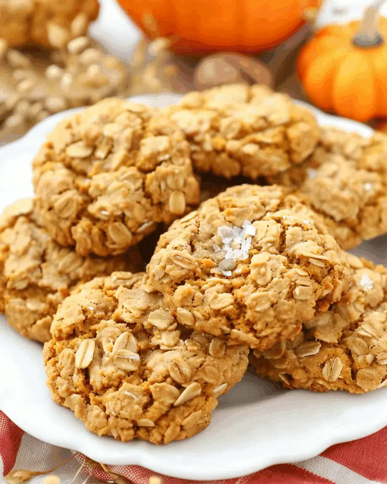 Soft and Chewy Pumpkin Oatmeal Cookies