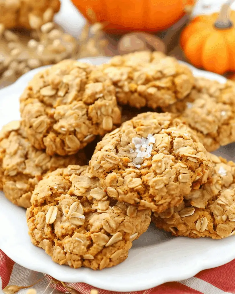Soft and Chewy Pumpkin Oatmeal Cookies