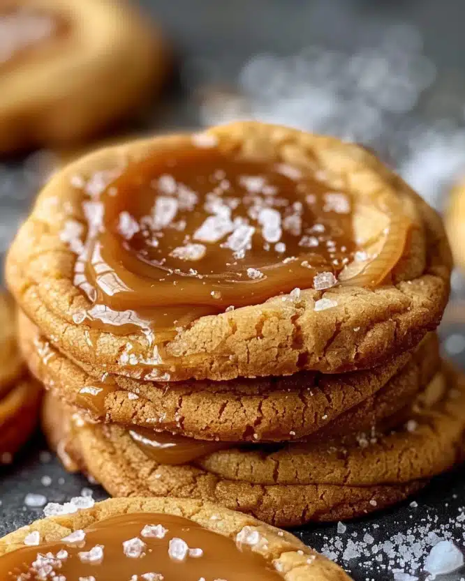 Irresistible Easy Salted Caramel Cookies