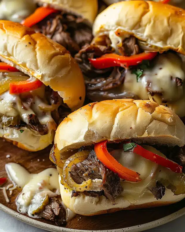 Philly Cheesesteak Sliders