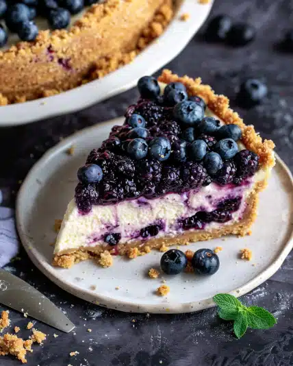 Blueberry Crumble Cheesecake