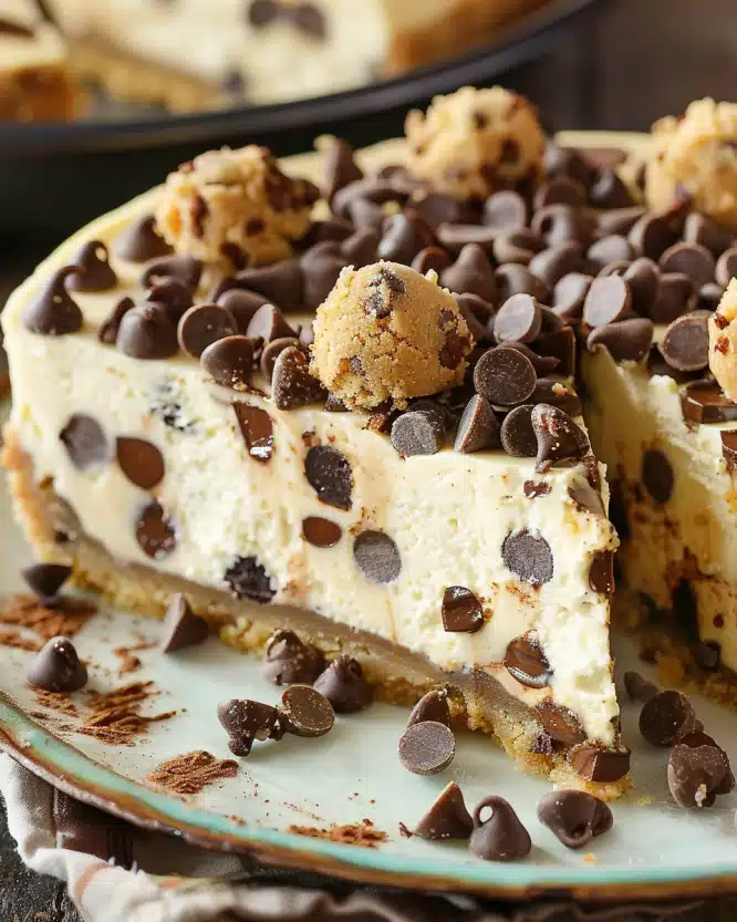 Chocolate Chip Cookie Dough Cheesecake