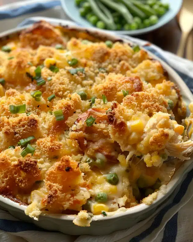 Easy Chicken Cobbler Casserole