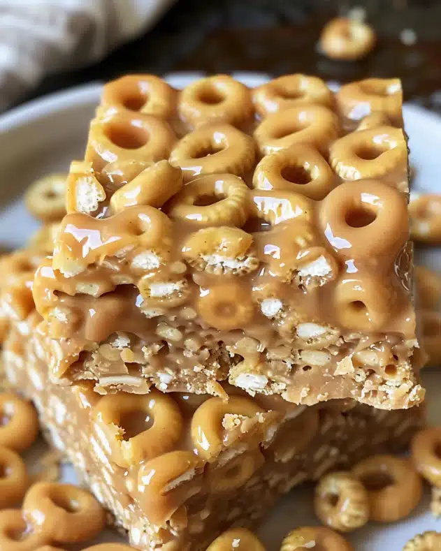 3 Ingredient Peanut Butter Cheerio Bars