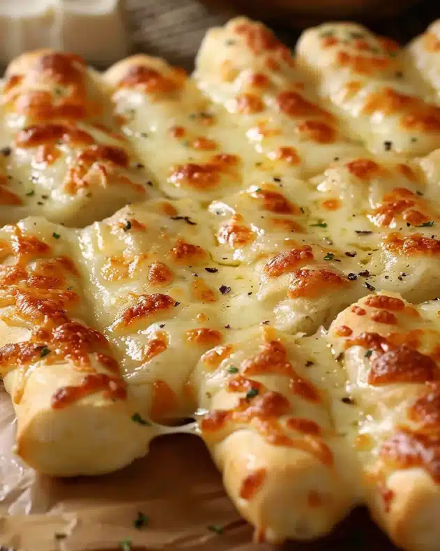 Homemade Cheesy Breadsticks