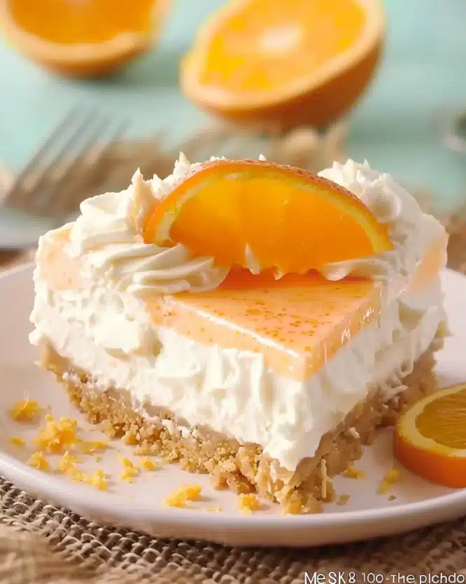 No-Bake Orange Creamsicle Cheesecake