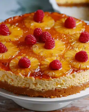 Pineapple Upside-Down Cheesecake Cake