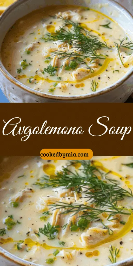 Mediterranean Lemon Chicken Soup