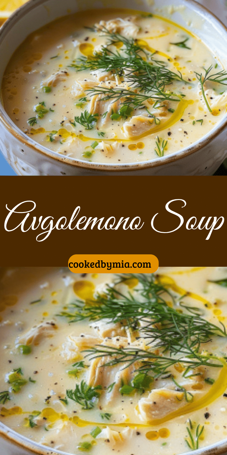 Mediterranean Lemon Chicken Soup
