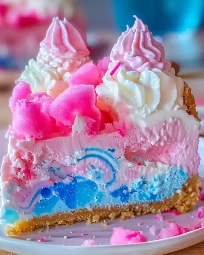 Cotton Candy Swirl Cheesecake
