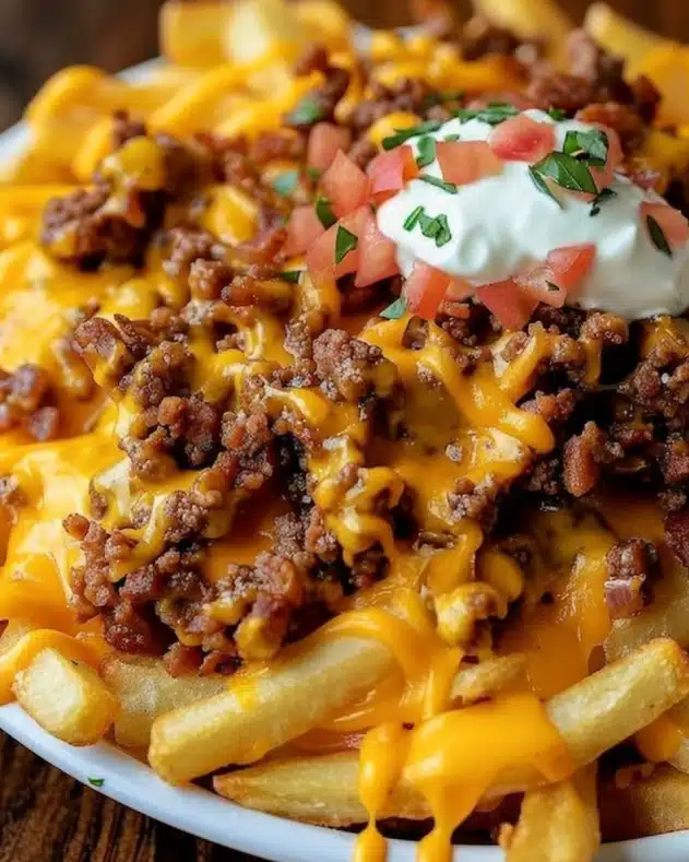 Loaded Cheese Beef Fries