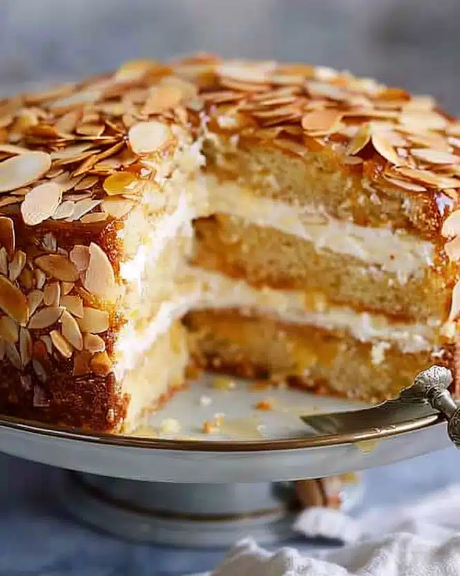 Heavenly Honey Almond Bee Sting Cake (Bienenstich)