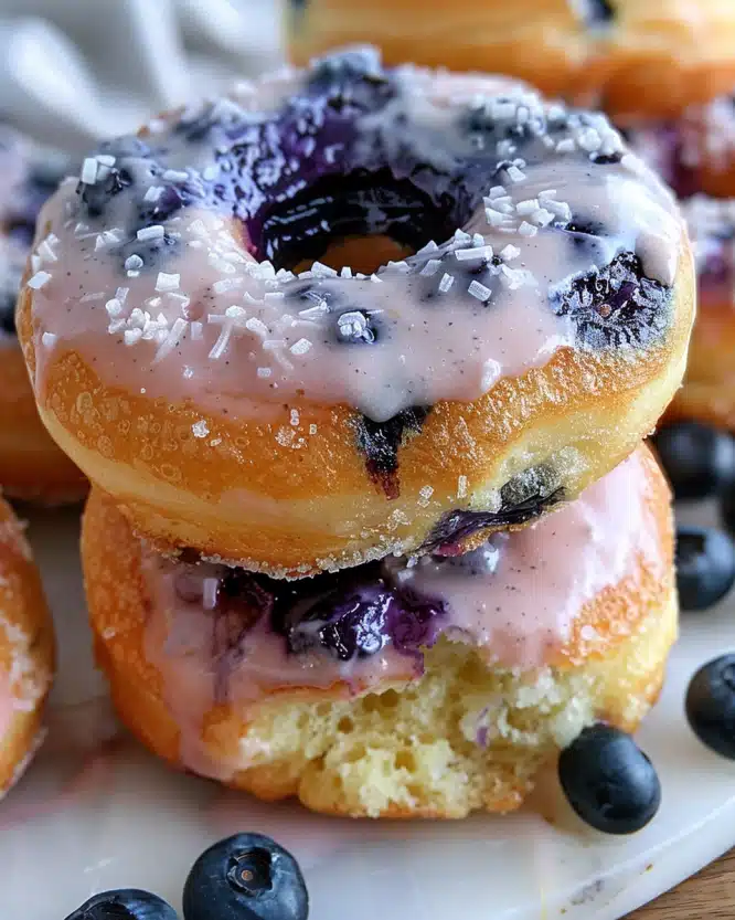 Vegan Blueberry Donuts