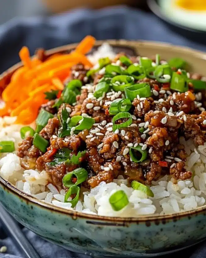 Delicious Korean Ground Beef Bowl