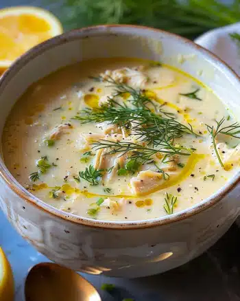 Avgolemono Soup (Greek Lemon Chicken Soup)